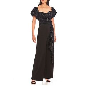 Barley Mischka Taylor Off-The-Shoulder Jumpsuit